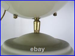 Mid Century Modern Atomic Spaceship Lamp Metal Ceiling LIGHT Fixture 14.5