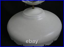 Mid Century Modern Atomic Spaceship Lamp Metal Ceiling LIGHT Fixture 14.5