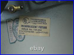 Mid Century Modern Atomic Spaceship Lamp Metal Ceiling LIGHT Fixture 14.5