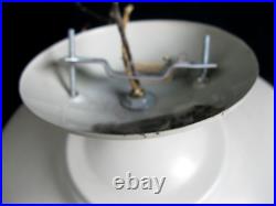Mid Century Modern Atomic Spaceship Lamp Metal Ceiling LIGHT Fixture 14.5