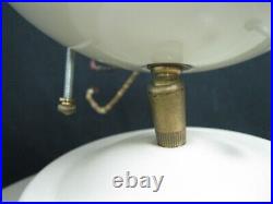 Mid Century Modern Atomic Spaceship Lamp Metal Ceiling LIGHT Fixture 14.5