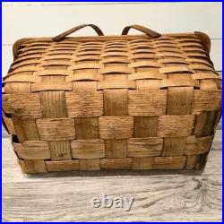 Mid Century Modern Atomic Starburst pattern Picnic Basket Pink Star Vintage MCM Mid Century Modern Atomic Starburst pattern Picnic Basket Pink Star Vintage MCM