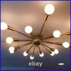 Mid Century Modern Atomic Style 16 Arm Flush Mount Ceiling Light Fixture Decor M Mid Century Modern Atomic Style 16 Arm Flush Mount Ceiling Light Fixture Decor M