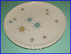 Mid Century Modern Franciscan Atomic Starburst 10.75 Dinner Plate