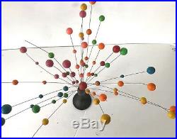 Mid Century Modern Kinetic Ball Sputnik Sculpture Danish Op Art Atomic Mad Men