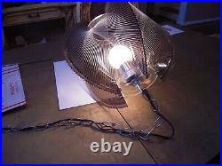 Mid Century Modern Lucite string lamp Atomic Retro Vintage