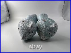 Mid Century Modern MCM Atomic Jeweled Eye Cats Salt & Pepper Shaker Set