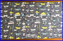 Mid Century Modern Pastel Bird Birdcage Abstract Atomic Curtain Fabric Barkcloth Mid Century Modern Pastel Bird Birdcage Abstract Atomic Curtain Fabric Barkcloth