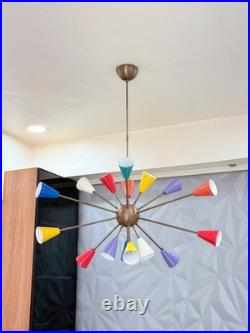 Mid Century Modern Sputnik Chandelier 18-Light Retro Atomic Pendant Light