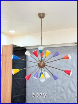 Mid Century Modern Sputnik Chandelier 18-Light Retro Atomic Pendant Light