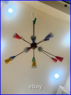 Mid Century Modern Sputnik Chandelier 18-Light Retro Atomic Pendant Light