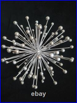 Mid Century Modern Starburst Table Sculpture Atomic Art Sputnik 8 Burst MCM Vtg