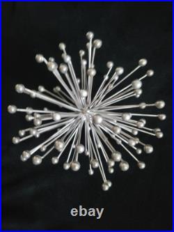 Mid Century Modern Starburst Table Sculpture Atomic Art Sputnik 8 Burst MCM Vtg