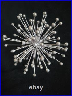 Mid Century Modern Starburst Table Sculpture Atomic Art Sputnik 8 Burst MCM Vtg