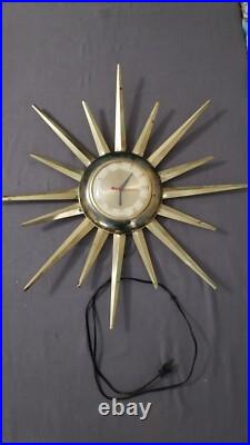 Mid Century Modern United Atomic Starburst Clock 25 Works Mid Century Modern United Atomic Starburst Clock 25 Works