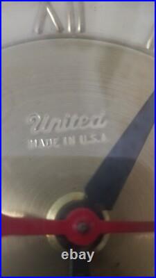 Mid Century Modern United Atomic Starburst Clock 25 Works Mid Century Modern United Atomic Starburst Clock 25 Works