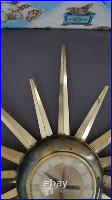 Mid Century Modern United Atomic Starburst Clock 25 Works Mid Century Modern United Atomic Starburst Clock 25 Works