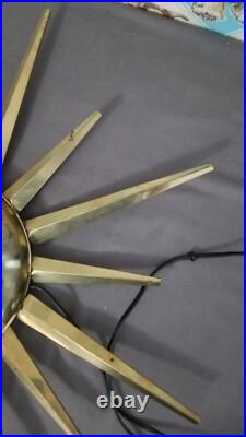 Mid Century Modern United Atomic Starburst Clock 25 Works Mid Century Modern United Atomic Starburst Clock 25 Works