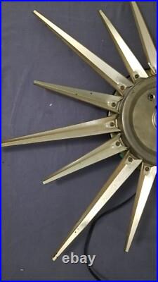 Mid Century Modern United Atomic Starburst Clock 25 Works Mid Century Modern United Atomic Starburst Clock 25 Works