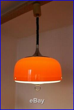 Mid Century Pendant Lamp / Atomic Meblo Pendant Lamp /Meblo For Guzzini / 1970s