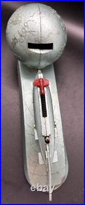 Mid Century Rocket to the Moon Bank, Strato Bank, XU 232, Atomic, 1950s Mid Century Rocket to the Moon Bank, Strato Bank, XU 232, Atomic, 1950s