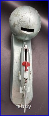 Mid Century Rocket to the Moon Bank, Strato Bank, XU 232, Atomic, 1950s Mid Century Rocket to the Moon Bank, Strato Bank, XU 232, Atomic, 1950s