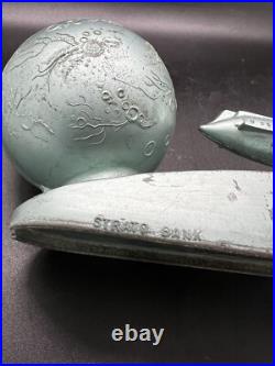 Mid Century Rocket to the Moon Bank, Strato Bank, XU 232, Atomic, 1950s Mid Century Rocket to the Moon Bank, Strato Bank, XU 232, Atomic, 1950s