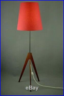 Mid Century Tripod Floor Lamp Atomic Vintage Danish Modern 1950s Eames 60s 70s