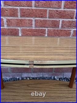 Mid Century Vintage Formica Side Table With Atom Legs 2 Shelves 60's / 70's