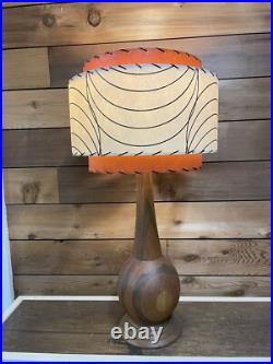 Mid Century Vintage Style 3 Tier Fiberglass Lamp Shade Modern Atomic Retro B/O