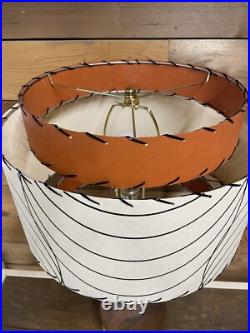 Mid Century Vintage Style 3 Tier Fiberglass Lamp Shade Modern Atomic Retro B/O
