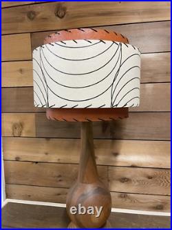 Mid Century Vintage Style 3 Tier Fiberglass Lamp Shade Modern Atomic Retro B/O