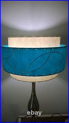 Mid Century Vintage Style 3 Tier Fiberglass Lamp Shade Modern Atomic Retro ti3ga Mid Century Vintage Style 3 Tier Fiberglass Lamp Shade Modern Atomic Retro ti3ga