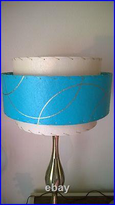 Mid Century Vintage Style 3 Tier Fiberglass Lamp Shade Modern Atomic Retro ti3ga Mid Century Vintage Style 3 Tier Fiberglass Lamp Shade Modern Atomic Retro ti3ga