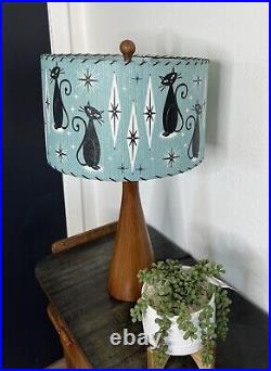 Mid Century Vintage Style Fiberglass Lamp Shade Atomic Cat Kitty Retro Eames
