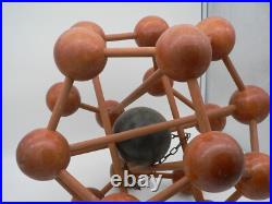 Mid Century Wooden Atomic Model, 1960s Mid Century Wooden Atomic Model, 1960s