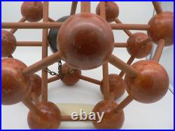 Mid Century Wooden Atomic Model, 1960s Mid Century Wooden Atomic Model, 1960s