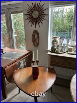 Mid-century Modern Teak Coffee Table with 3 tapered legs 58x80cm