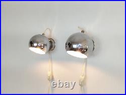 Mid century atomic eyeball lamps, globe lights, Scandinavian design