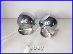 Mid century atomic eyeball lamps, globe lights, Scandinavian design