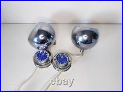 Mid century atomic eyeball lamps, globe lights, Scandinavian design