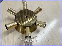 Midcentury Atomic Sputnik 6 Light Ceiling Fixture or Wall Sconce Space Age