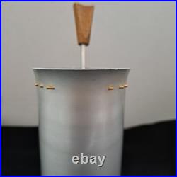 Miro Medallion atomic aluminum pitcher mcm modernist Miro Medallion atomic aluminum pitcher mcm modernist