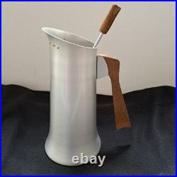 Miro Medallion atomic aluminum pitcher mcm modernist Miro Medallion atomic aluminum pitcher mcm modernist