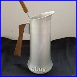 Miro Medallion atomic aluminum pitcher mcm modernist Miro Medallion atomic aluminum pitcher mcm modernist