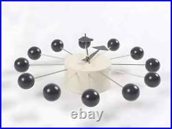 New Designer Antique Mid-Century Modern Atomic Wall Clock Retro Black and White
