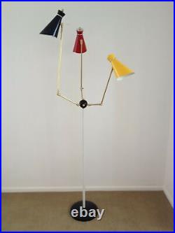 New Floor Lamp with Movable Arms Mid-Century Arteluce Eames Atomic 3 Color Decor