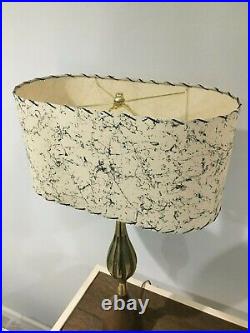 OVAL Mid Century Vintage Style Fiberglass Lamp Shade Modern Atomic #2