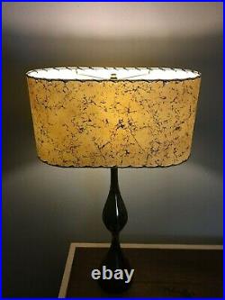 OVAL Mid Century Vintage Style Fiberglass Lamp Shade Modern Atomic #2