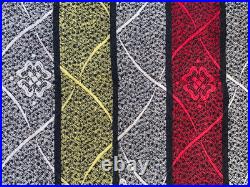 Original RARE Pair 1950s 1960s Geometric Curtains #MCM Mid Century Modern Atomic